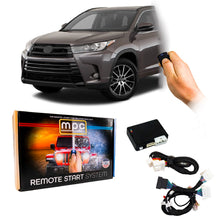 2014-2019 Toyota Highlander Remote Start Kit | Semi Plug & Play | Key-to-Start | Lock 3X to Start