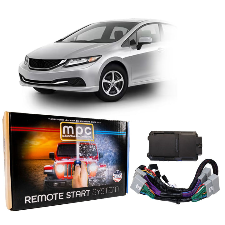 Remote Start Kits For 2014-2015 Honda Civic - Push-to-Start - Gas