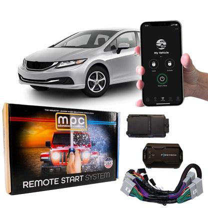 Remote Start Kits For 2014-2015 Honda Civic - Push-to-Start - Gas