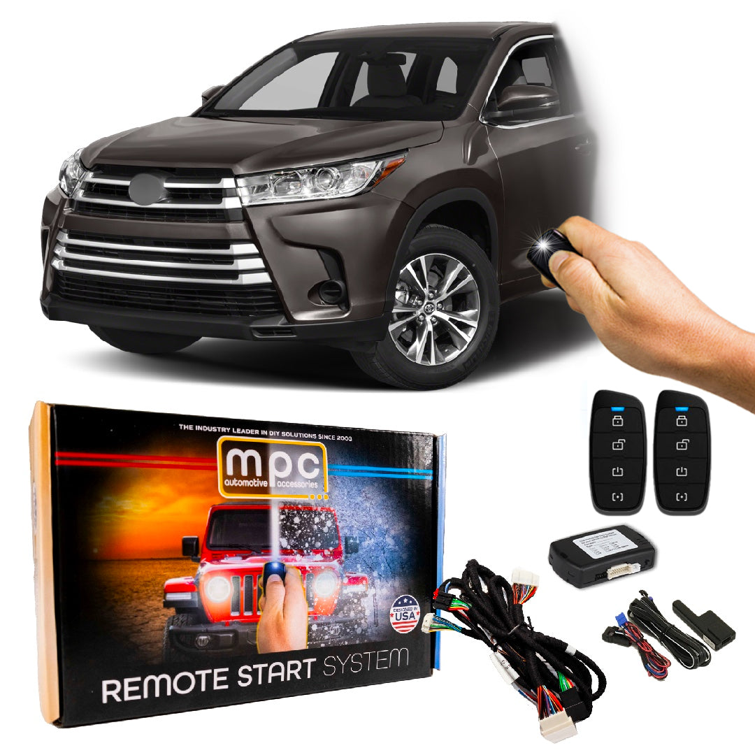 Remote Starter Toyota Highlander Hybrid 2014-2019 | 2-Way Remotes | Plug & Play