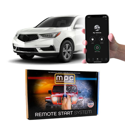 Remote Start Kit For 2014-2020 Acura MDX || 100% Plug n Play || iPhone/Android Control || Press OEM Fob 3X Lock To Start || Push To Start Vehicles Only