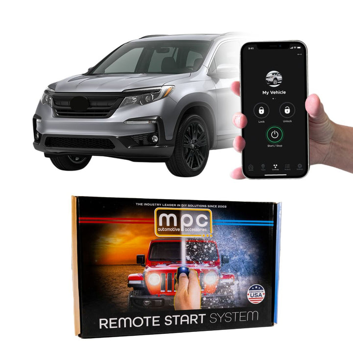 Remote Start Kit For 2016-2022 Honda Pilot || 100% Plug n Play || iPhone/Android Control || Press OEM Fob 3X Lock To Start || Push To Start Vehicles Only