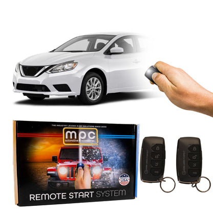 2013-2019 Nissan Sentra Remote Start Kit - Semi Plug & Play - Key-to-Start