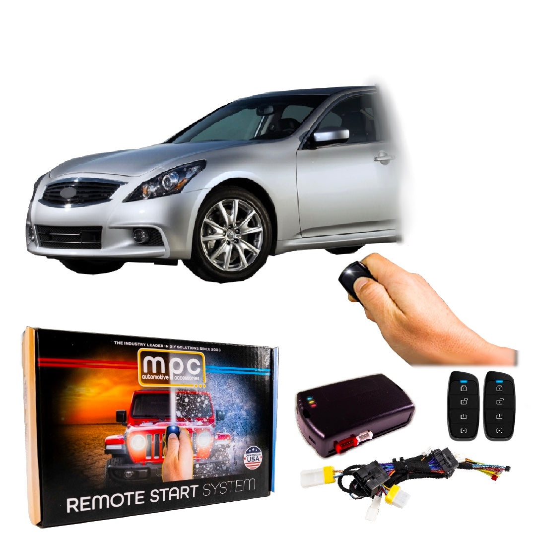 2008-2013 Infiniti G37 Remote Start Kit - Semi Plug & Play - Push-to-Start