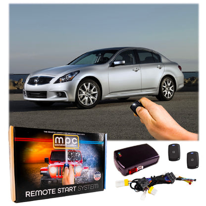 2008-2013 Infiniti G37 Remote Start Kit - Semi Plug & Play - Push-to-Start
