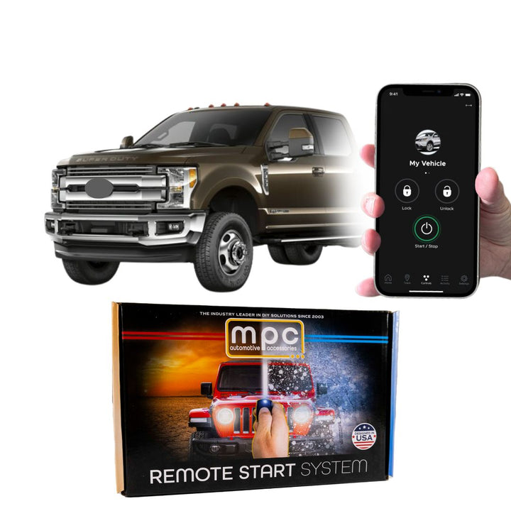 Smartphone Activated Remote Start For 2017-2019 Ford F-450 Push-to-Start Diesel