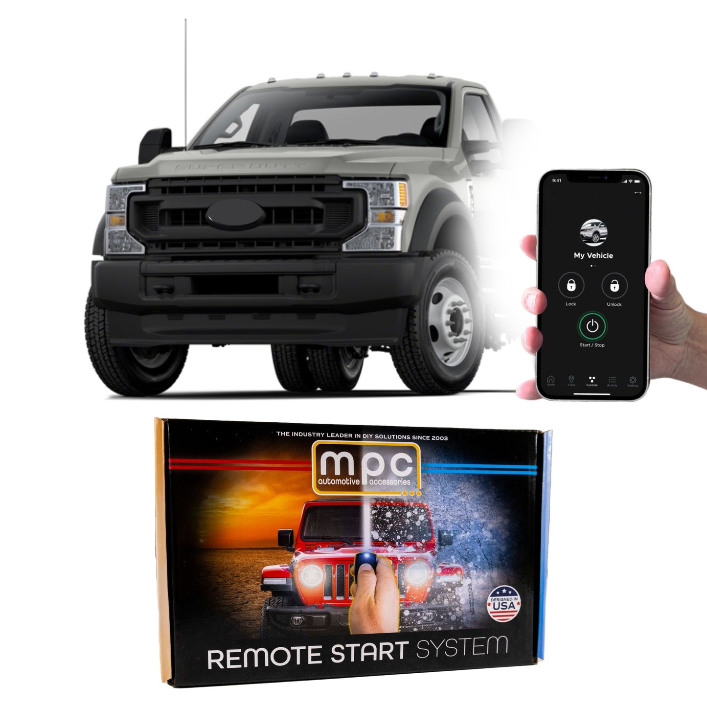 Remote Start Kits For 2017-2022 Ford F-550 Super Duty - Key-to-Start - Gas