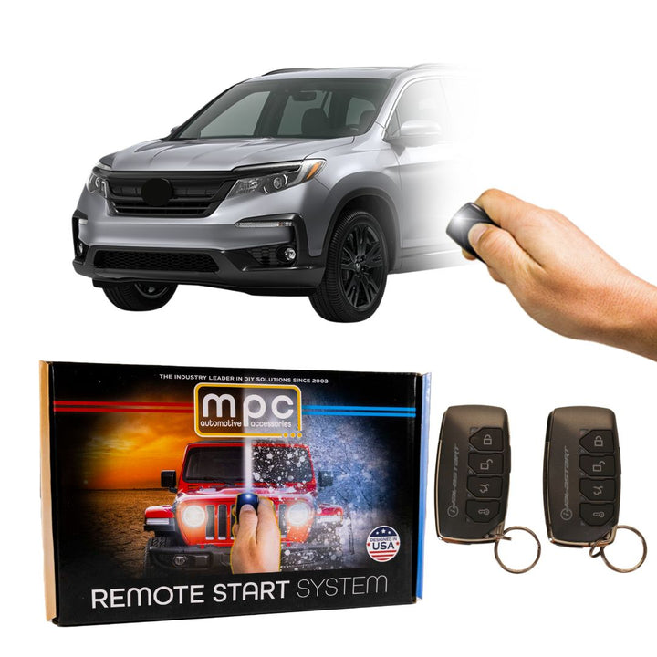 Plug-n-Play 4-Button Remote Start For 2016-2022 Honda Pilot - T-Harness