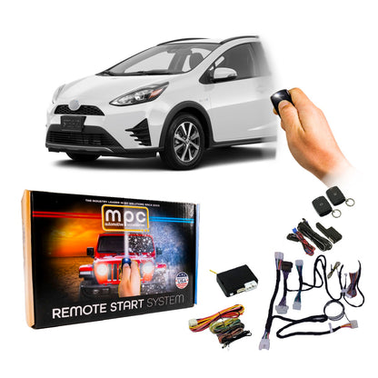 2015-2019 Toyota Prius C Remote Start Kit - Semi Plug & Play - H-Key