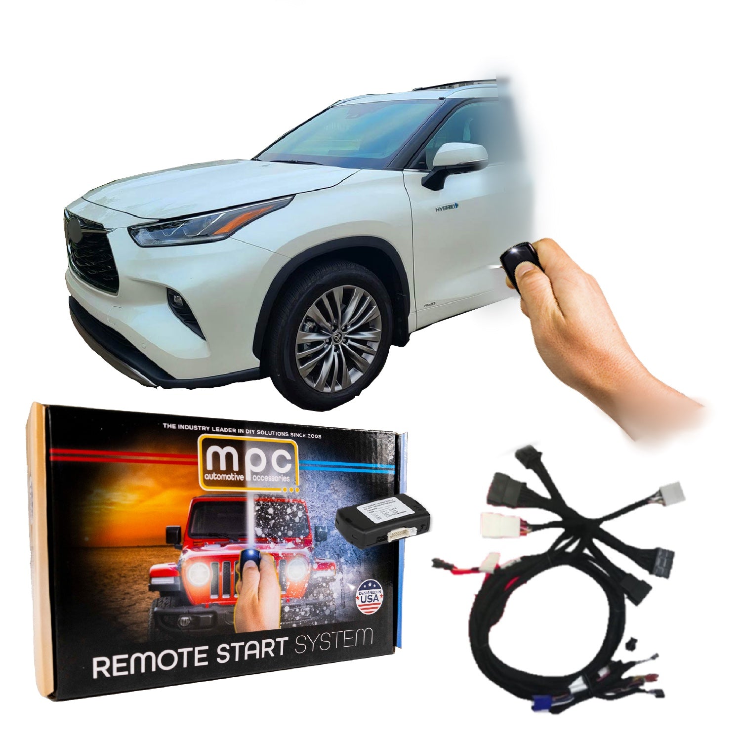 Remote Start Kits For 2020-2021 Toyota Highlander-Push-to-Start - Gas - MyPushcart