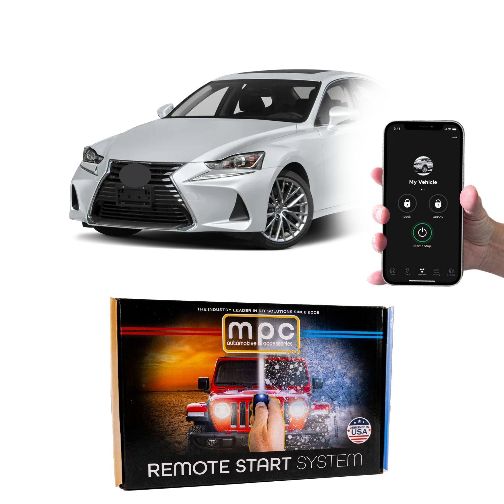 2016-2020 Lexus IS300 Remote Start Kit - Plug & Play - Push-to-Start