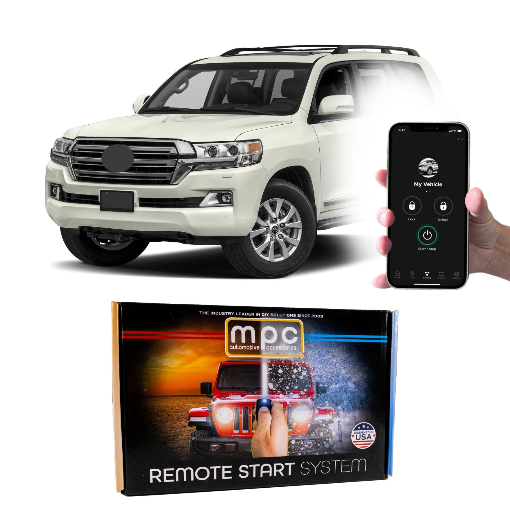 Toyota Land Cruiser Remote Start Kit (2016–2018) | My Push Cart