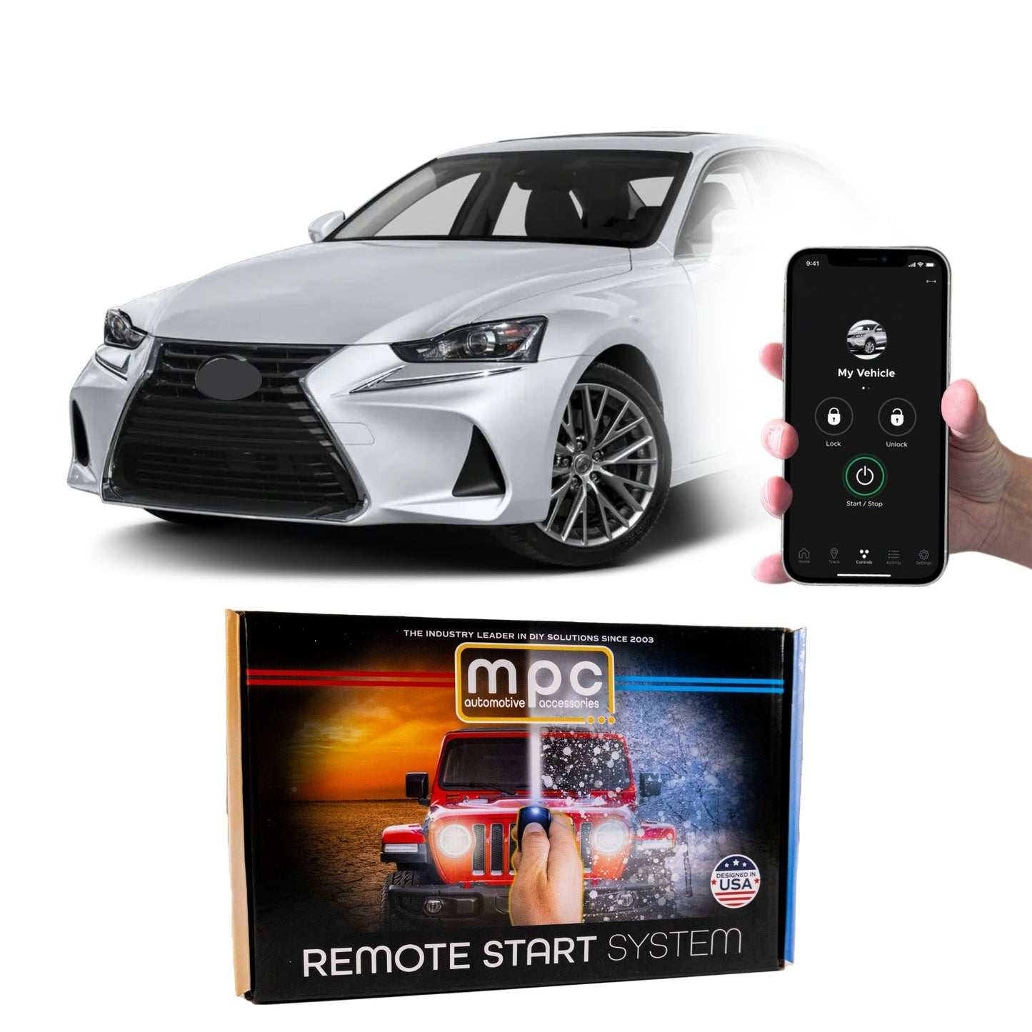 Remote Start Kits For 2016-2017 Lexus IS200t - Push-to-Start - Gas