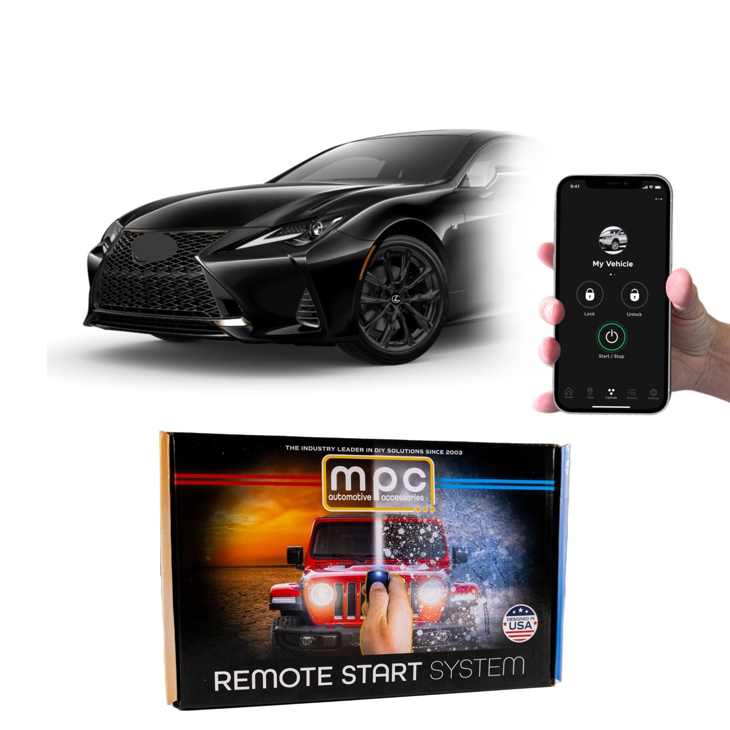 Remote Start Kits For 2016-2024 Lexus RC300 - Push-to-Start - Gas