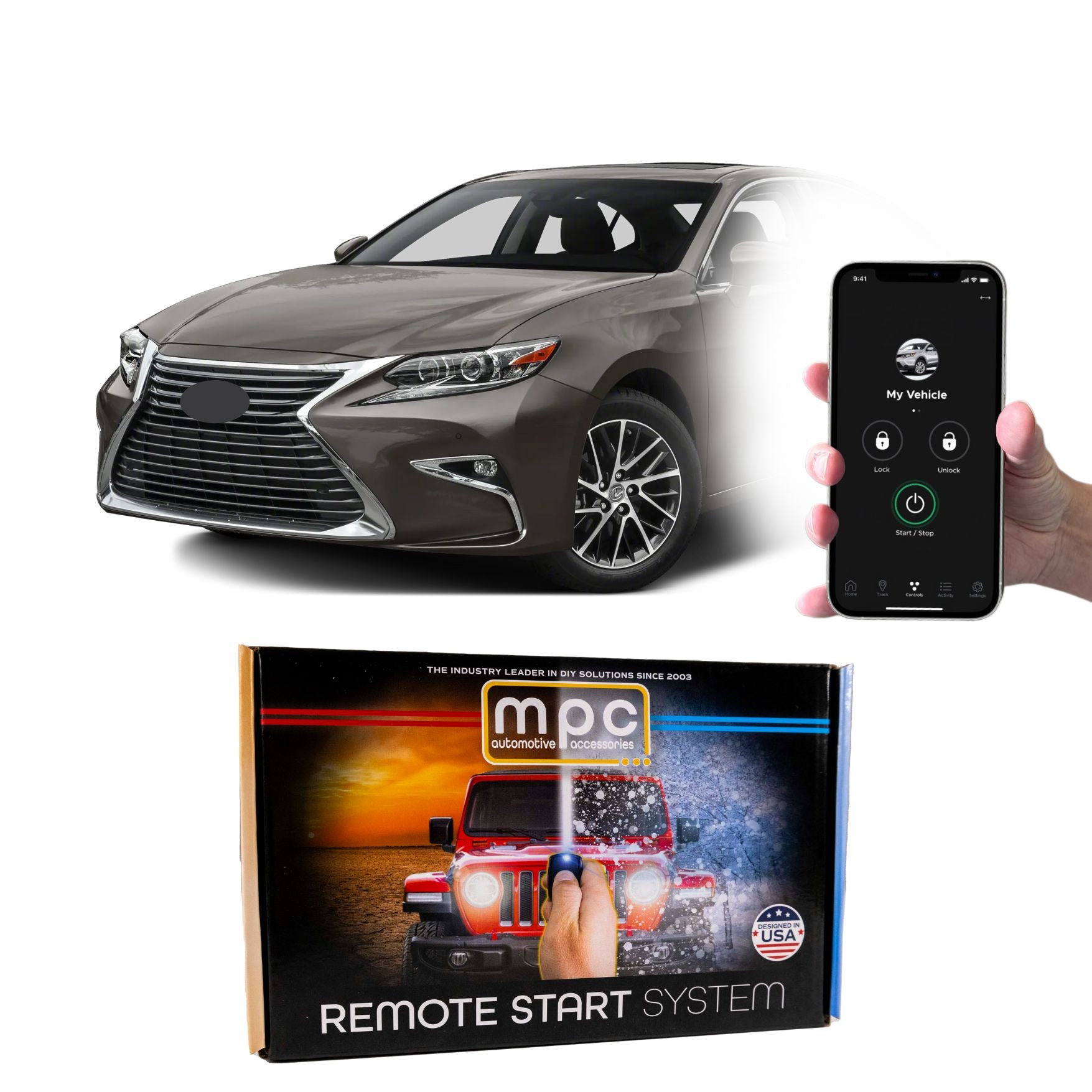 Lexus ES350 Remote Start Kit (2013–2018) | My Push Cart
