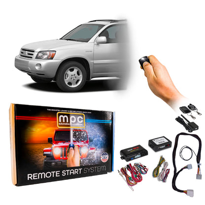 2004-2007 Toyota Highlander Remote Start Kit - Semi Plug & Play - Dot-Key