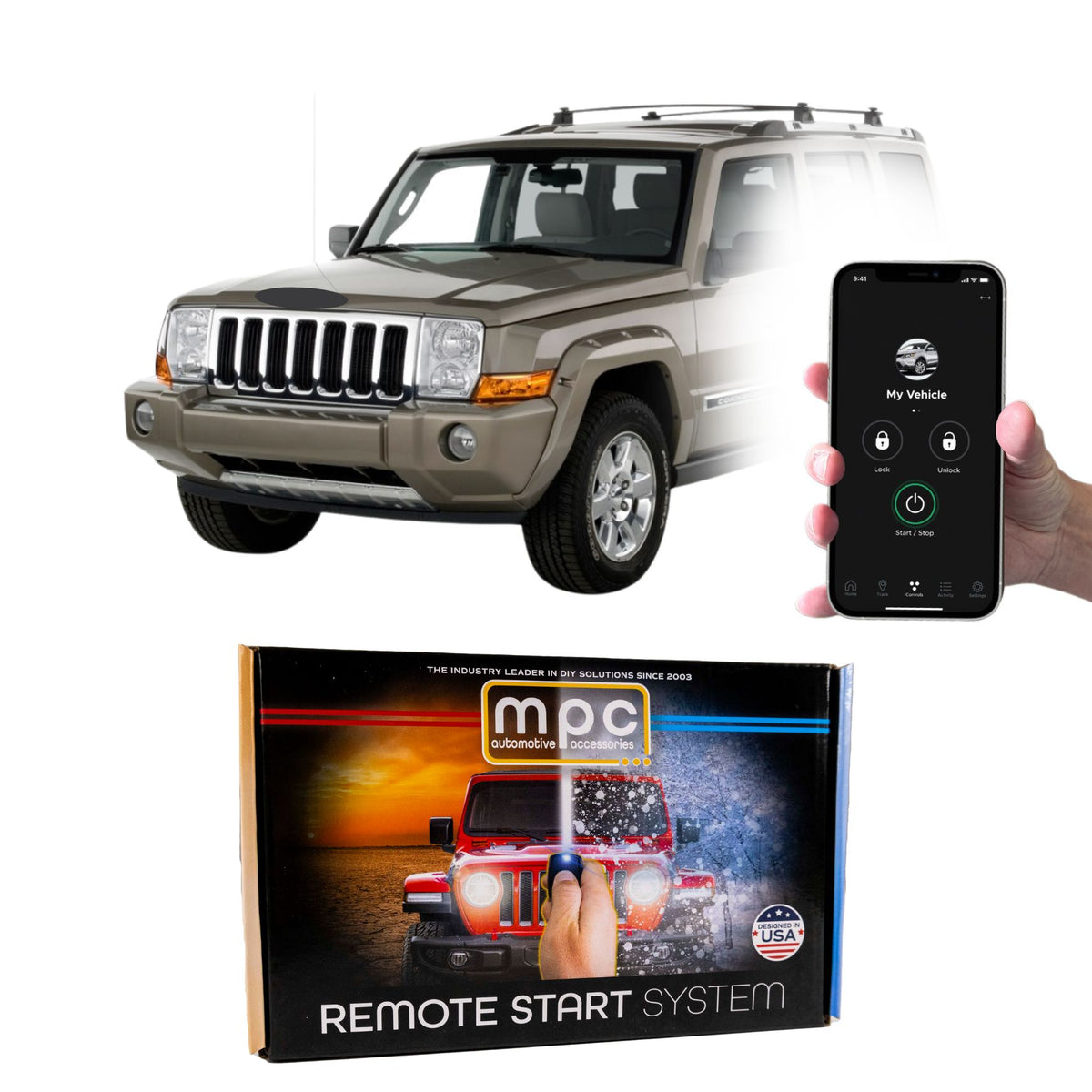 2008-2010 Jeep Commander Remote Start Kit - Plug & Play - Key-to-Start