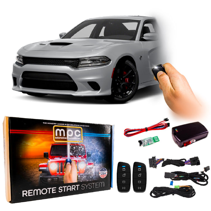 Remote Start Kit For Dodge Charger 2018 | 2-Way Long Range Remotes | Plug & Play