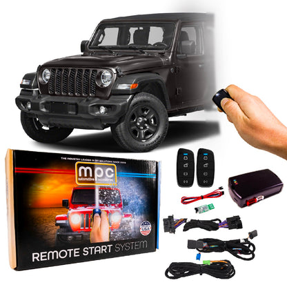 Remote Start Kits For 2018-2025 Jeep Wrangler - Push-to-Start - Gas