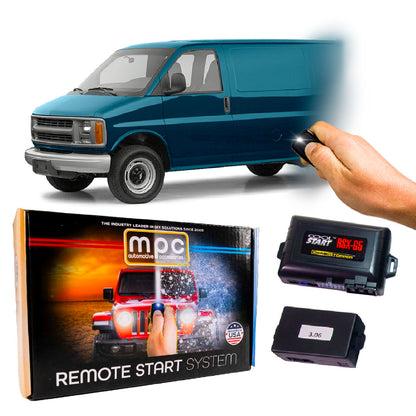 1998-2002 Chevrolet Express Cargo 1500 Remote Start Kit | DIY Basic Installation | Key-to-Start | SmartPhone or Factory Key Fob Activated
