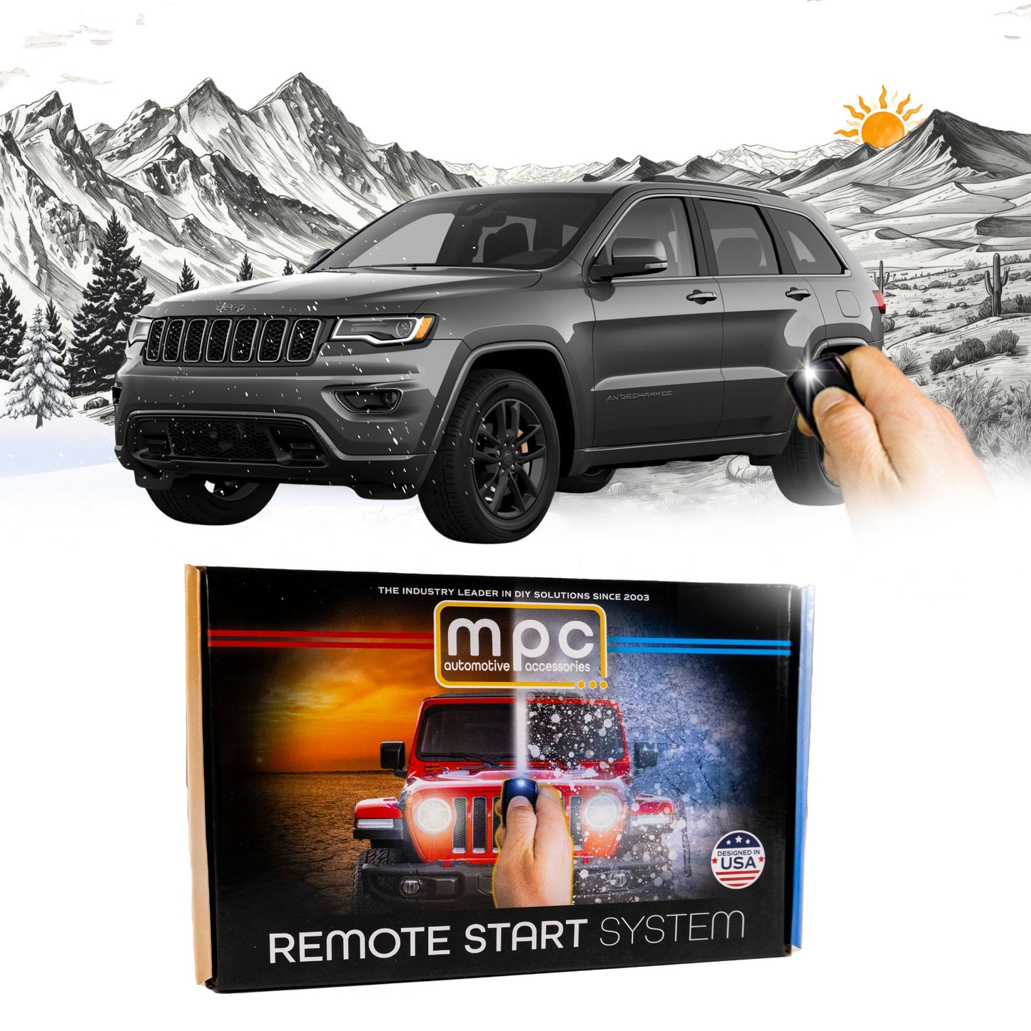 Plug And Play Remote Start For 2018-2021 Jeep Grand Cherokee Push-to-Start