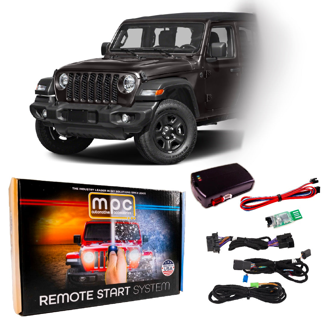 Remote Start Kit For Jeep Wrangler 2018-2024 | Plug and Play | Lock 3X to Start