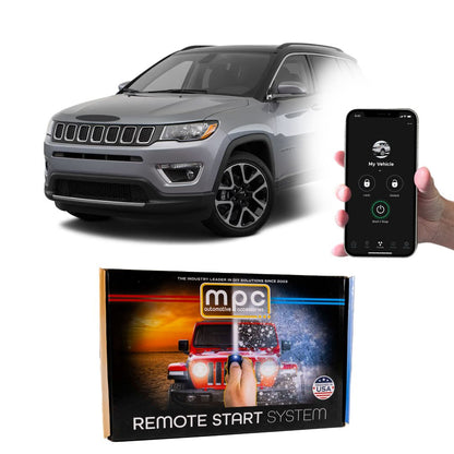 Remote Start Kits For 2017-2018 Jeep Compass - Push-to-Start - Gas