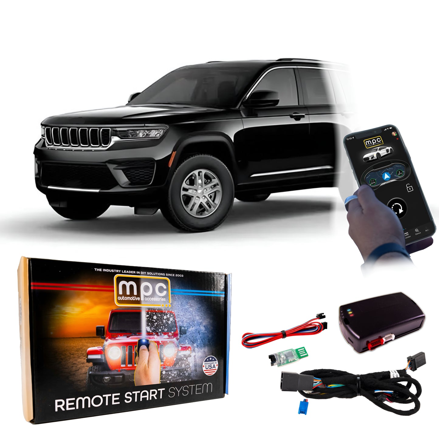 Smartphone or Key Fob Activated Remote Start For 2019-2022 Jeep Cherokee