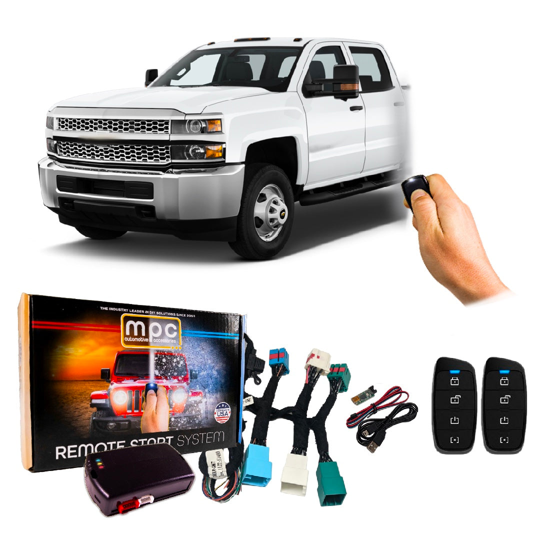 Remote Start Kit For Chevrolet Silverado 3500 2019-2023 | Plug & Play | w/ Fobs