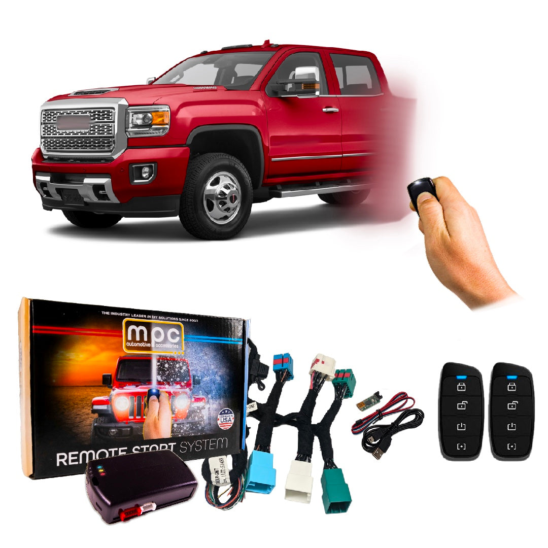 Remote Start Kit For GMC Sierra 3500 2019-2023 | Plug and Play | 4-Button Fobs