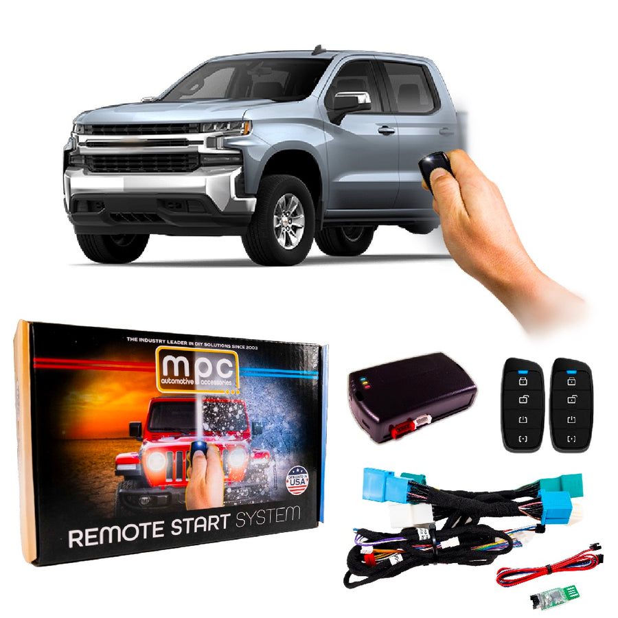 Remote Start Kit Chevrolet Silverado 1500 2019-2021 || Plug & Play || 2-Way Fobs - MyPushcart