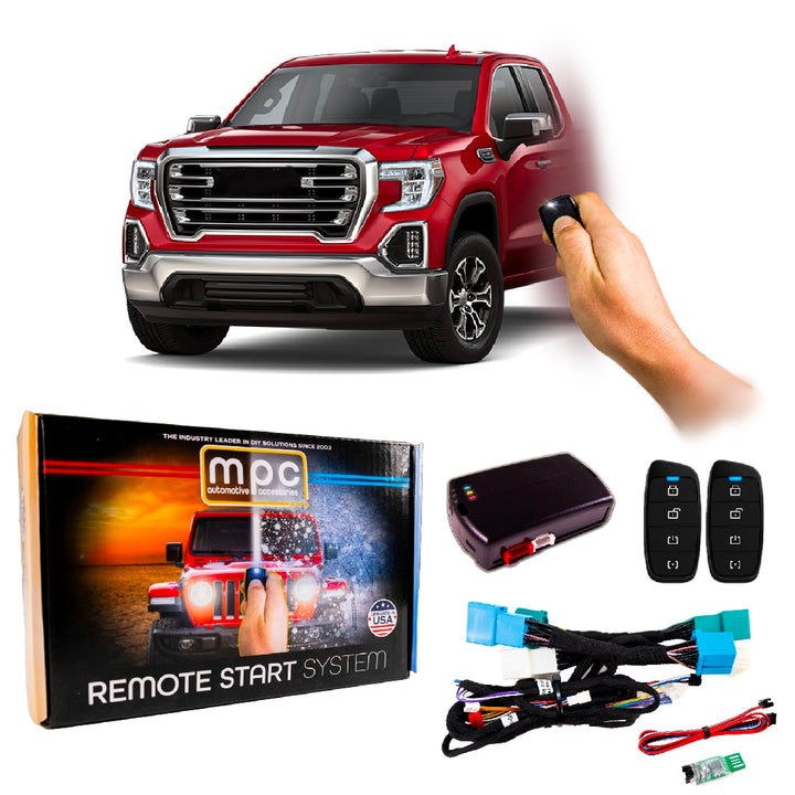 Remote Start Kit For GMC Sierra 1500 2019-2021 || Plug and Play || 2-Way Fobs - MyPushcart