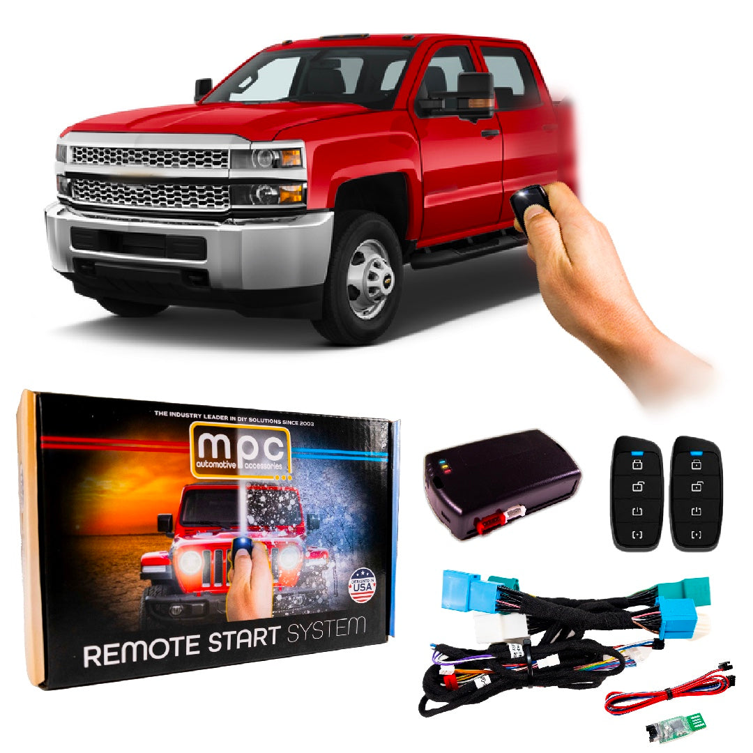 Remote Start Kit Chevrolet Silverado 3500 2019-2023 || Plug & Play || 2-Way Fobs - MyPushcart