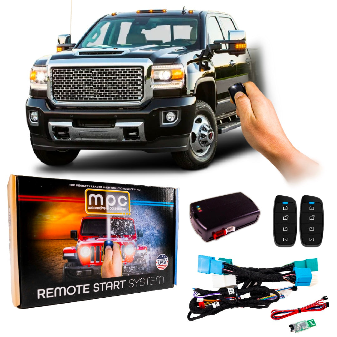 Remote Start Kit For GMC Sierra 3500 2019-2023 || Plug and Play || 2-Way Fobs - MyPushcart