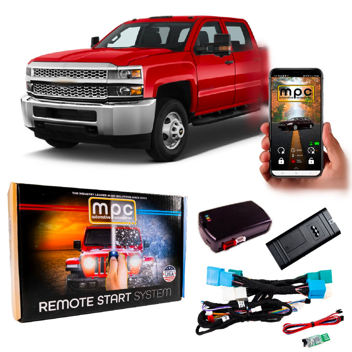 Remote Starter With Phone App Chevrolet Silverado 3500 2019-2023 | Plug & Play - MyPushcart