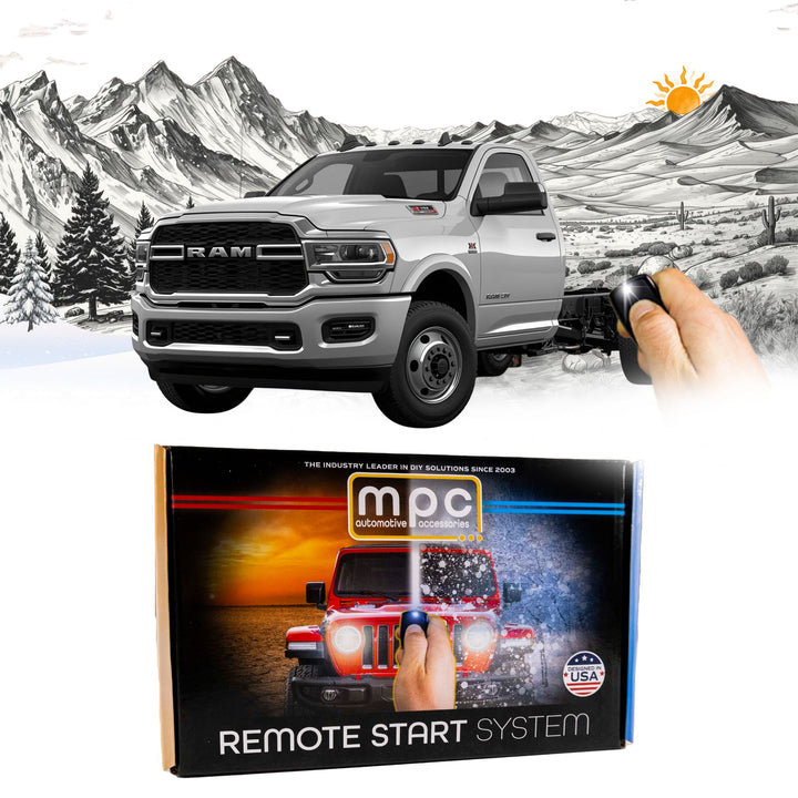Remote Start Kit For RAM 4500 2019-2024 | Plug and Play | Push Lock 3X to Start