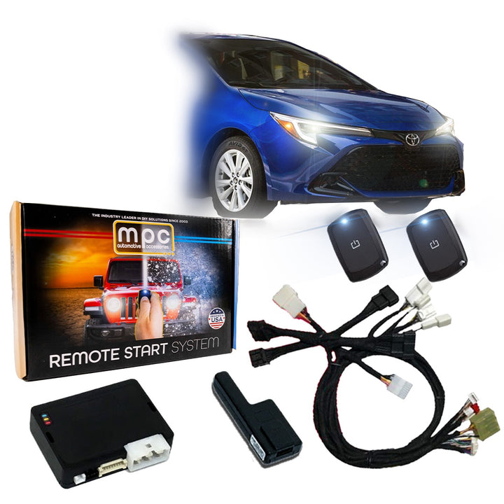 1-Button Remote Start Kit For 2022-2024 Toyota Corolla Cross | Gas | Push To Start - 1,500 ft Range