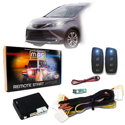 4-Button Remote Start For 2021-2025 Toyota Sienna Hybrid Push To Start