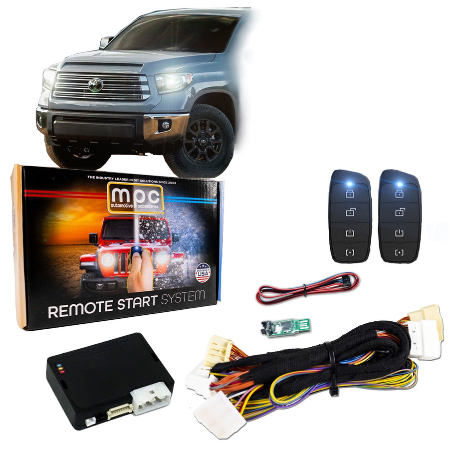 4-Button Remote Start For 2022-2024 Toyota Tundra Hybrid Push To Start - MyPushcart