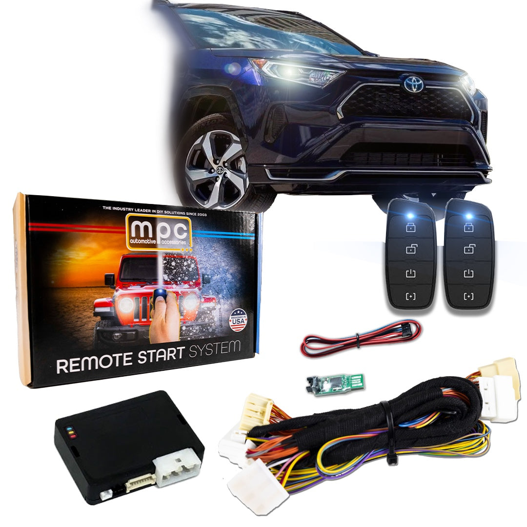 4-Button Remote Start For 2021-2024 Toyota RAV4 Prime Hybrid/2025 Toyota RAV4 PREV Push To Start