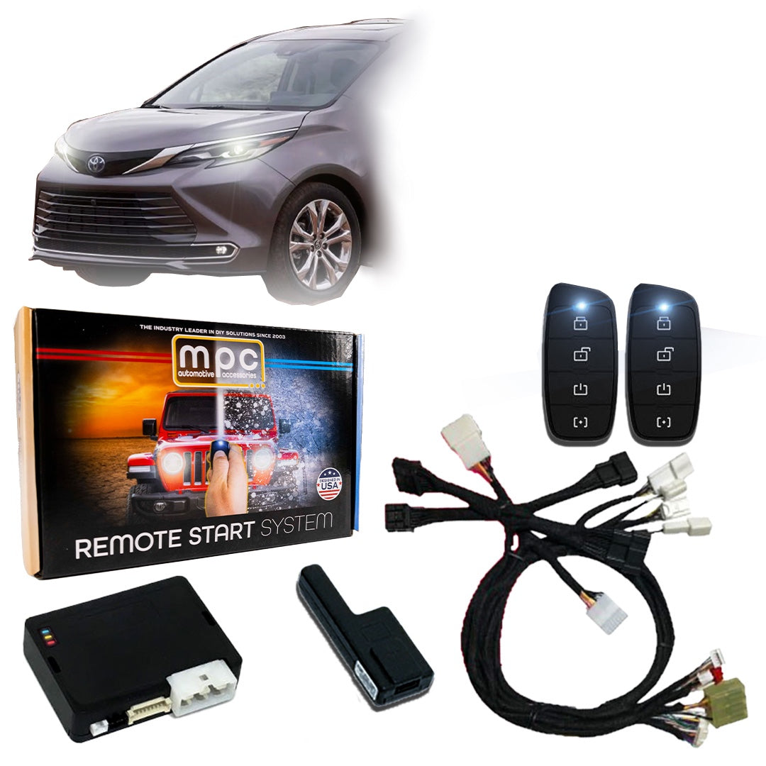 4-Button Remote Start For 2021-2025 Toyota Sienna Hybrid Push To Start