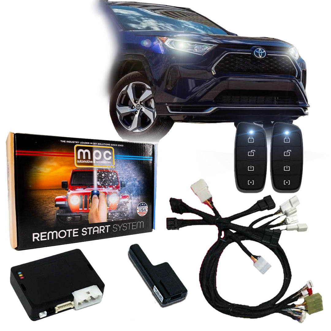 4-Button Remote Start For 2021-2024 Toyota RAV4 Prime/2025 Toyota RAV4 PHEV Hybrid Push To Start
