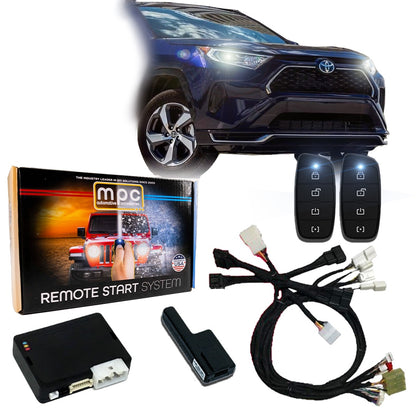 4-Button Remote Start For 2021-2024 Toyota RAV4 Prime/2025 Toyota RAV4 PHEV Hybrid Push To Start