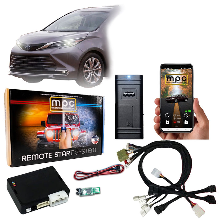 Smartphone or OEM Activated Remote Start Kit For 2021-2024 Toyota Sienna