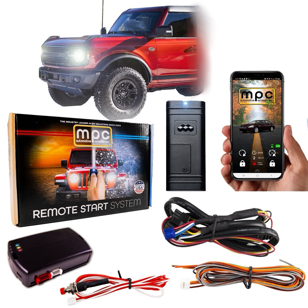 Smartphone Activated Remote Start Kit For 2021-2022 Ford Bronco Push-To-Start