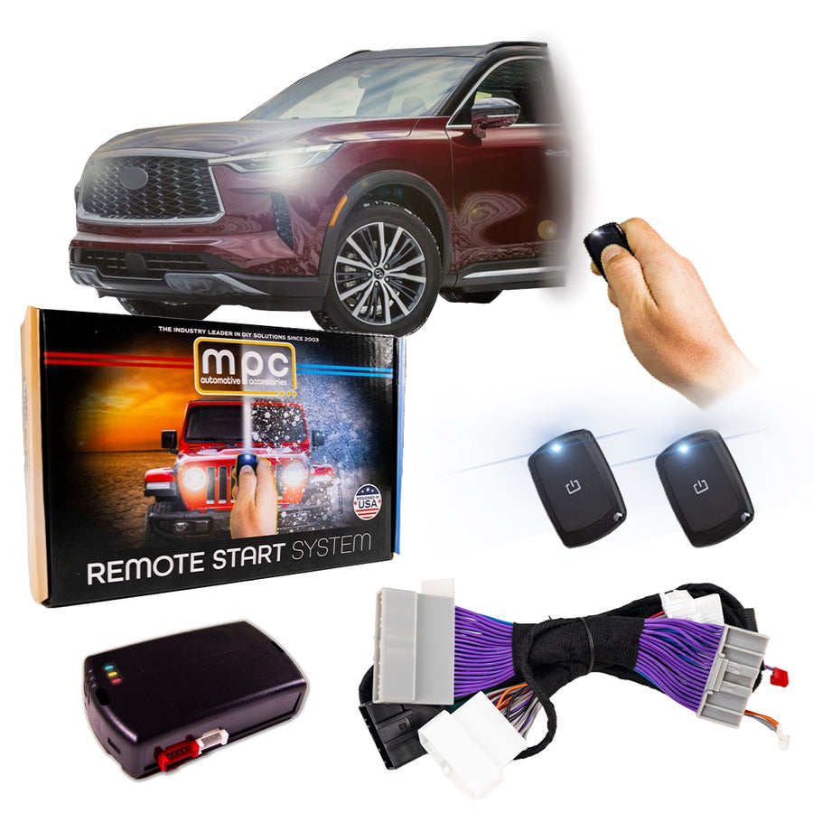 Remote Start Kit For 2022-2023 Infiniti QX60 | Plug & Play | 2 Remotes Included - MyPushcart