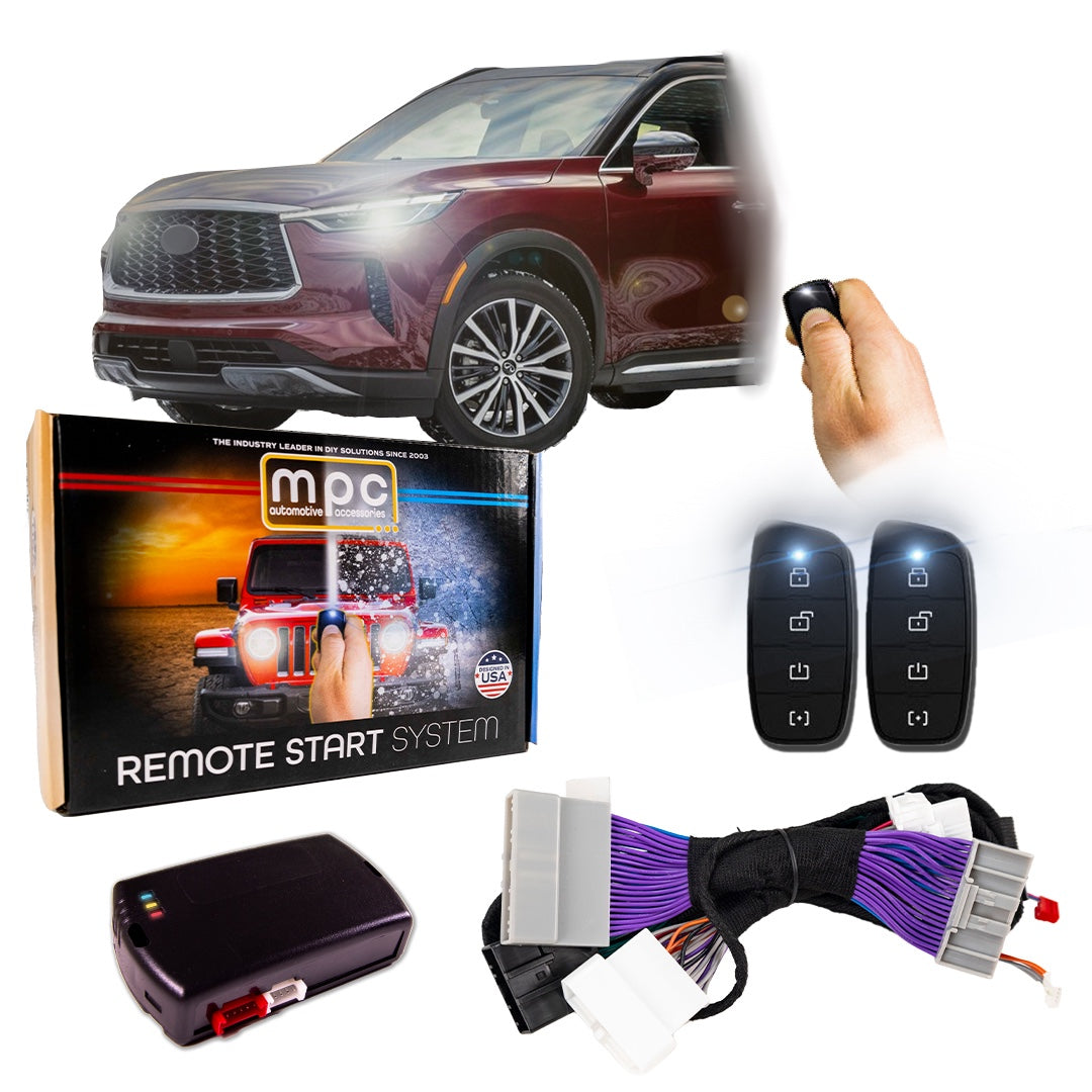 Remote Start Kit For 2022-2023 Infiniti QX60 | Plug & Play | With 2-Way Remotes - MyPushcart