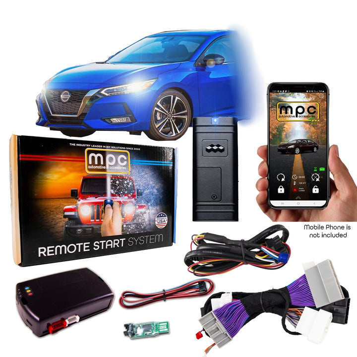 Smartphone Activated Remote Start Kit For 2020-2024 Nissan Sentra Push-to-Start