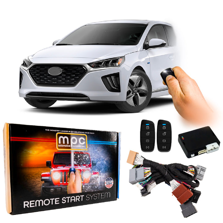 Remote Start Kit For Hyundai Ioniq 2017-2022 | w/ 2-Way Remotes | Plug and Play