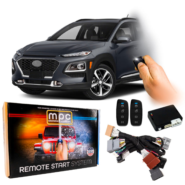 Remote Start Kit For Hyundai Kona 2018-2021 | w/ 2-Way Remotes | Plug and Play